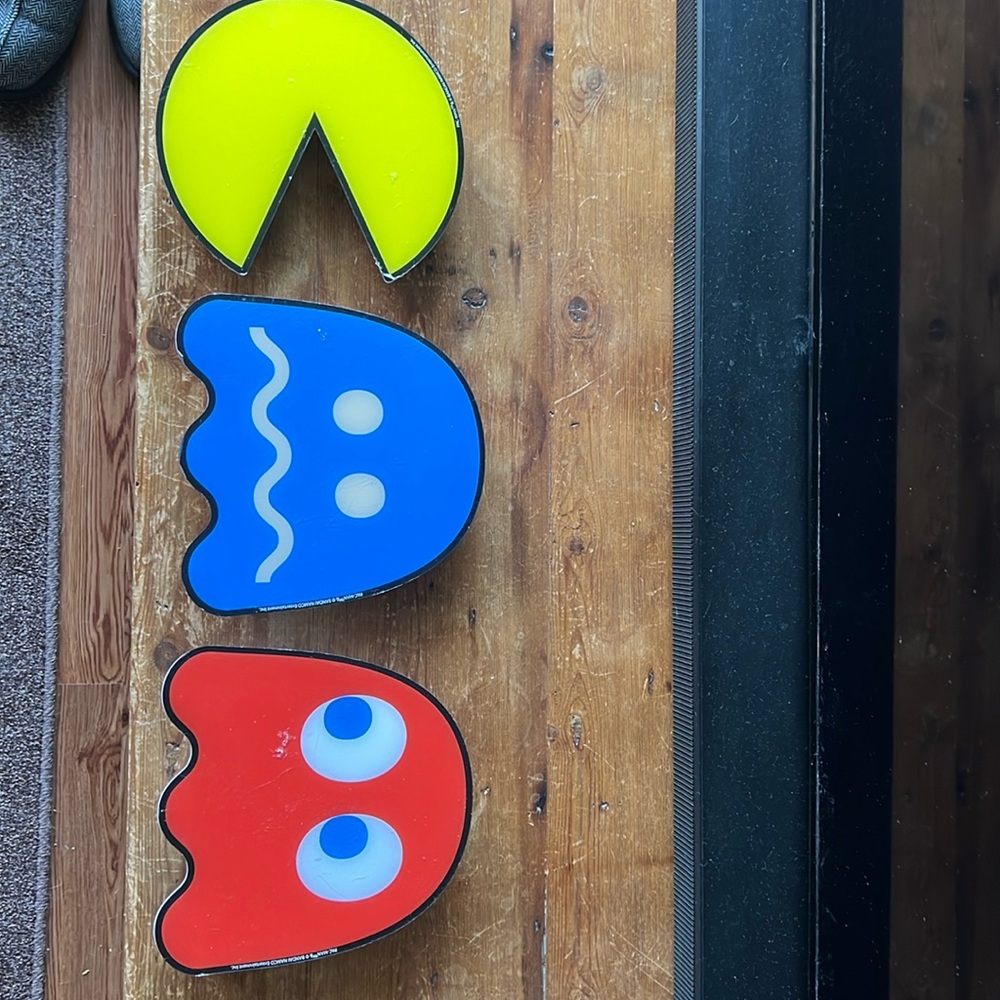 Pac-Man Arcade1 Silhouette Lights set of three.